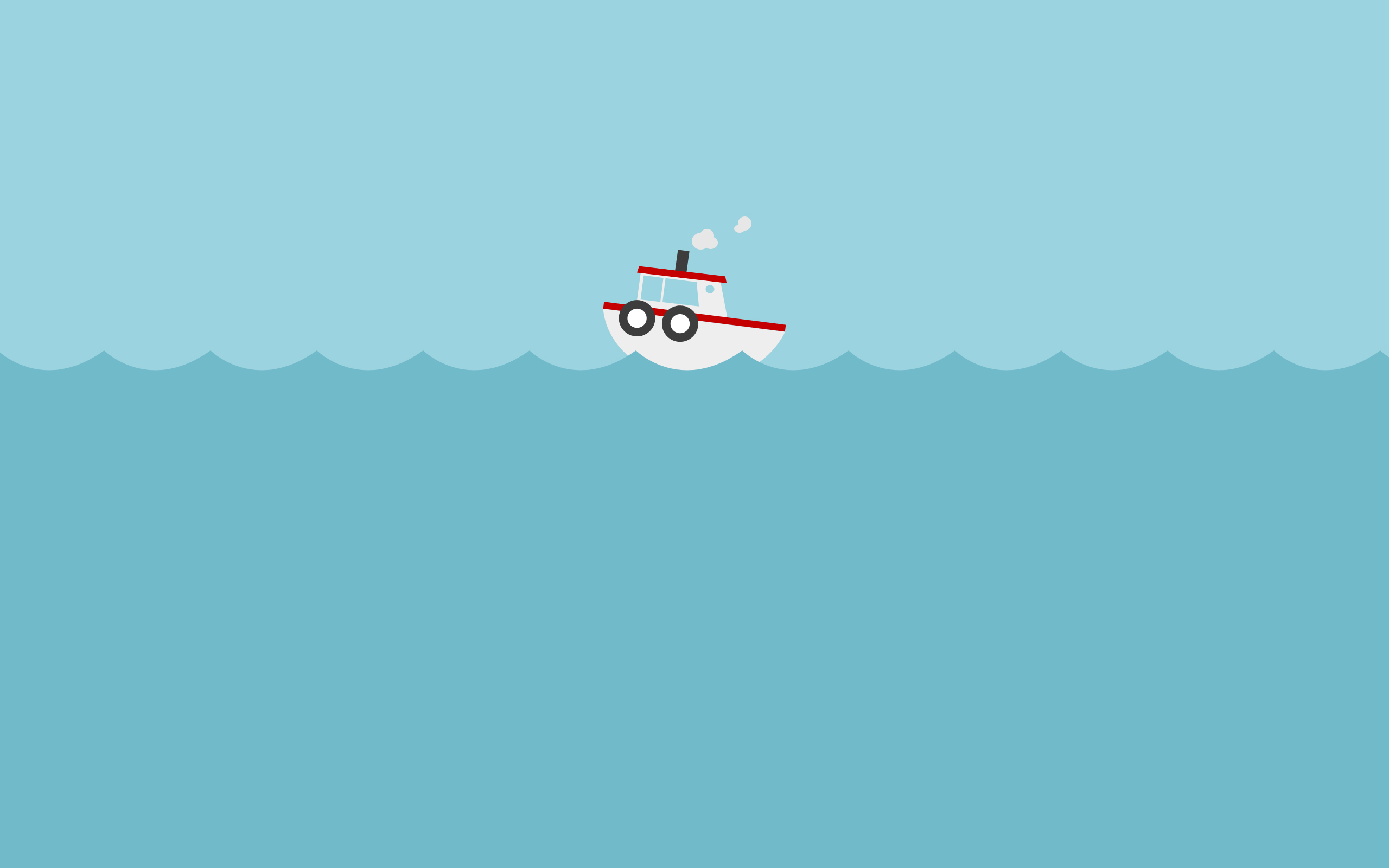 The tugboat wallpaper I designed